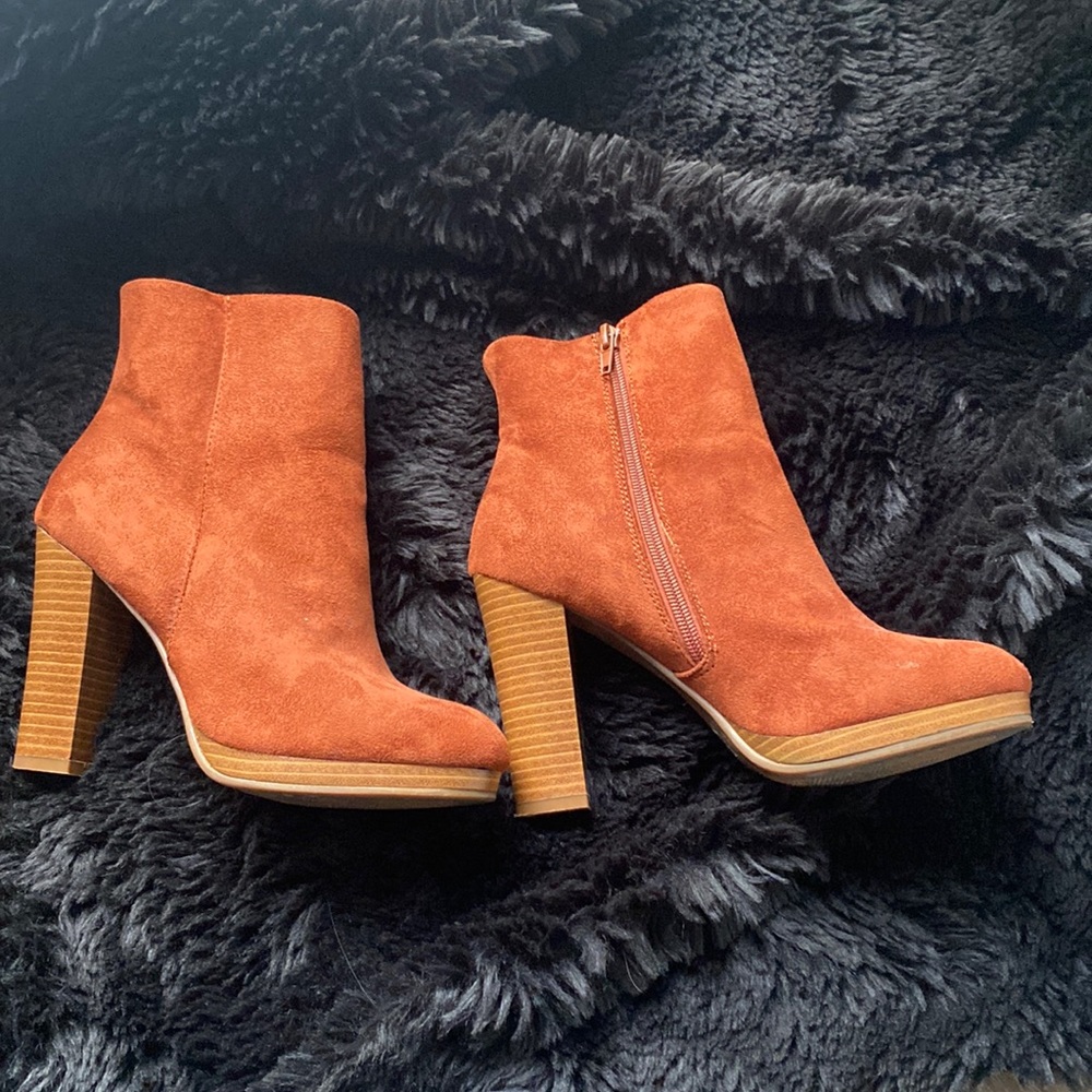 Brown booties